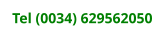 Tel (0034) 629562050